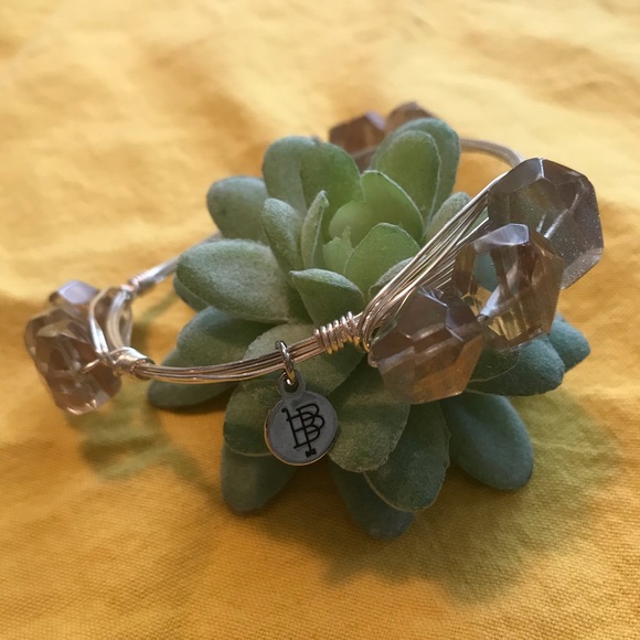 Bourbon & Boweties Silver Bangle Bracelet - Picture 2 of 8